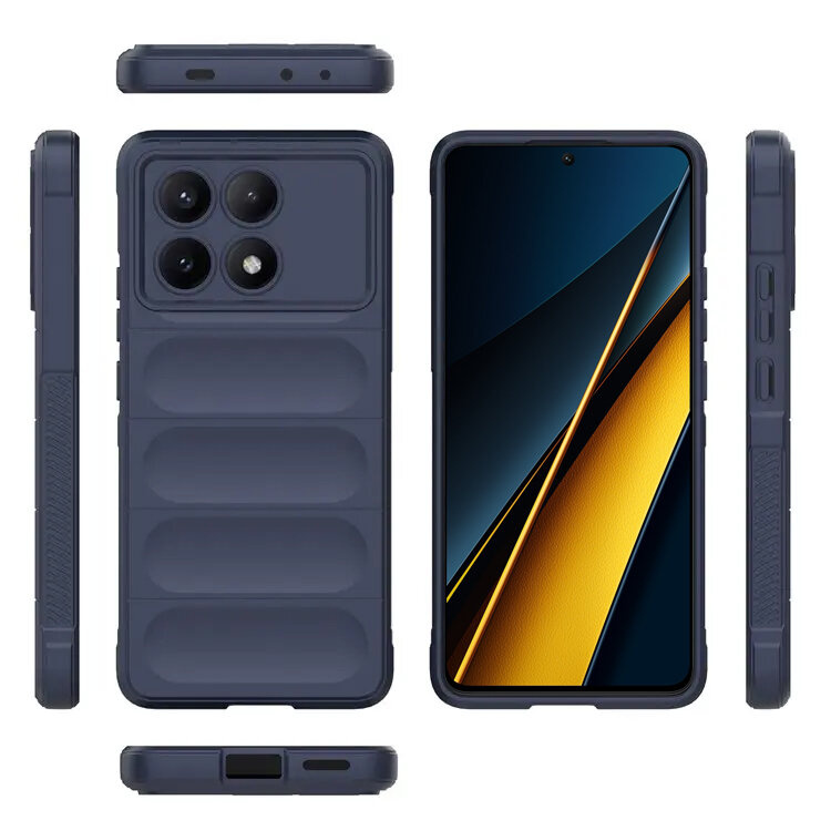 Xiaomi Poco F6 Pro Gaming-schutzhülle, Marineblau