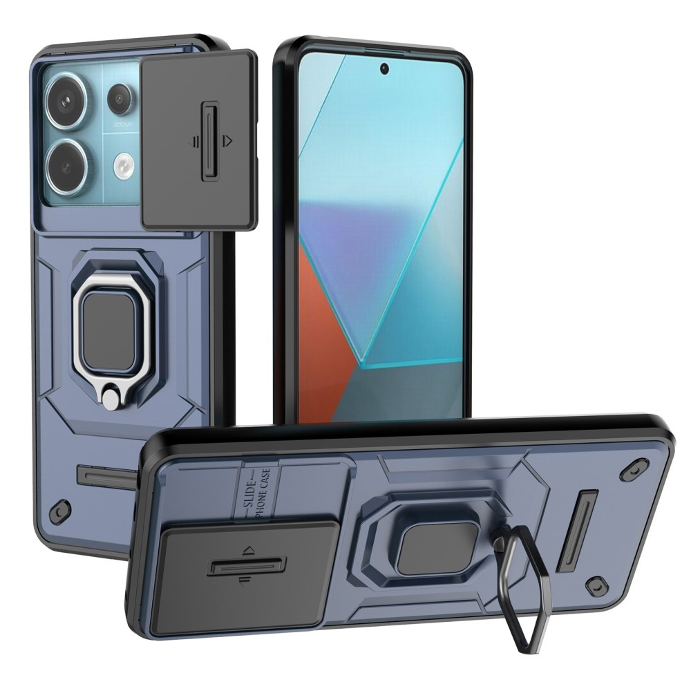 Kamera-objektiv-schutzhülle Mit Ständer Für Xiaomi Redmi Note 13 Pro 5g, Blau