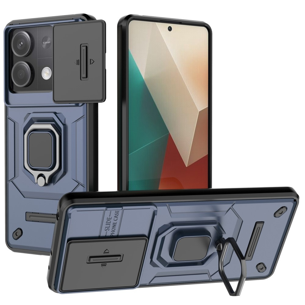 Kamera-objektiv-schutzhülle Mit Ständer Für Xiaomi Redmi Note 13 5g, Blau
