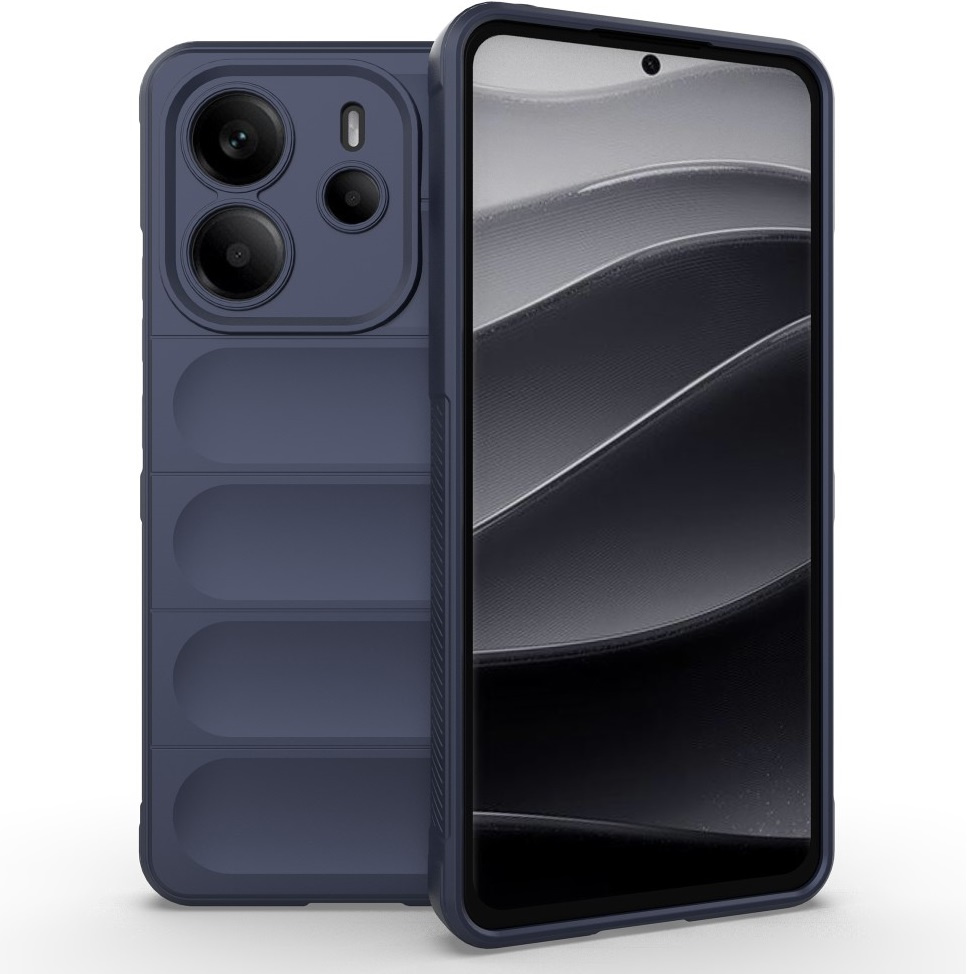 Schutzhülle Für Xiaomi Redmi Note 14 4g, Stoßfest, Marineblau