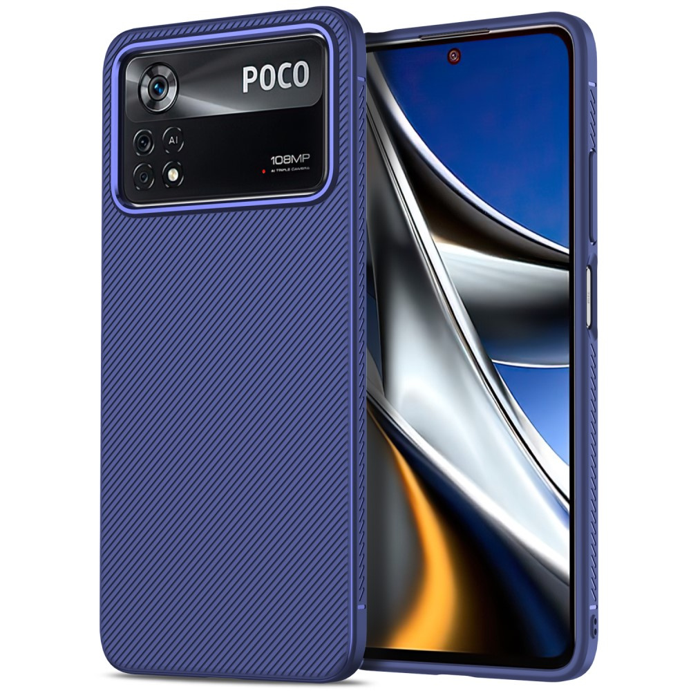 Twill-hülle Für Xiaomi Poco X4 Pro 5g – Blau