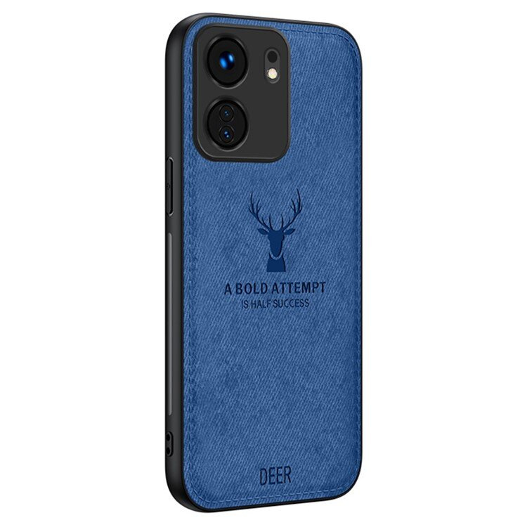 Hülle Für Xiaomi Redmi 13c / Poco C65 Business, Hirschmotiv, Blau
