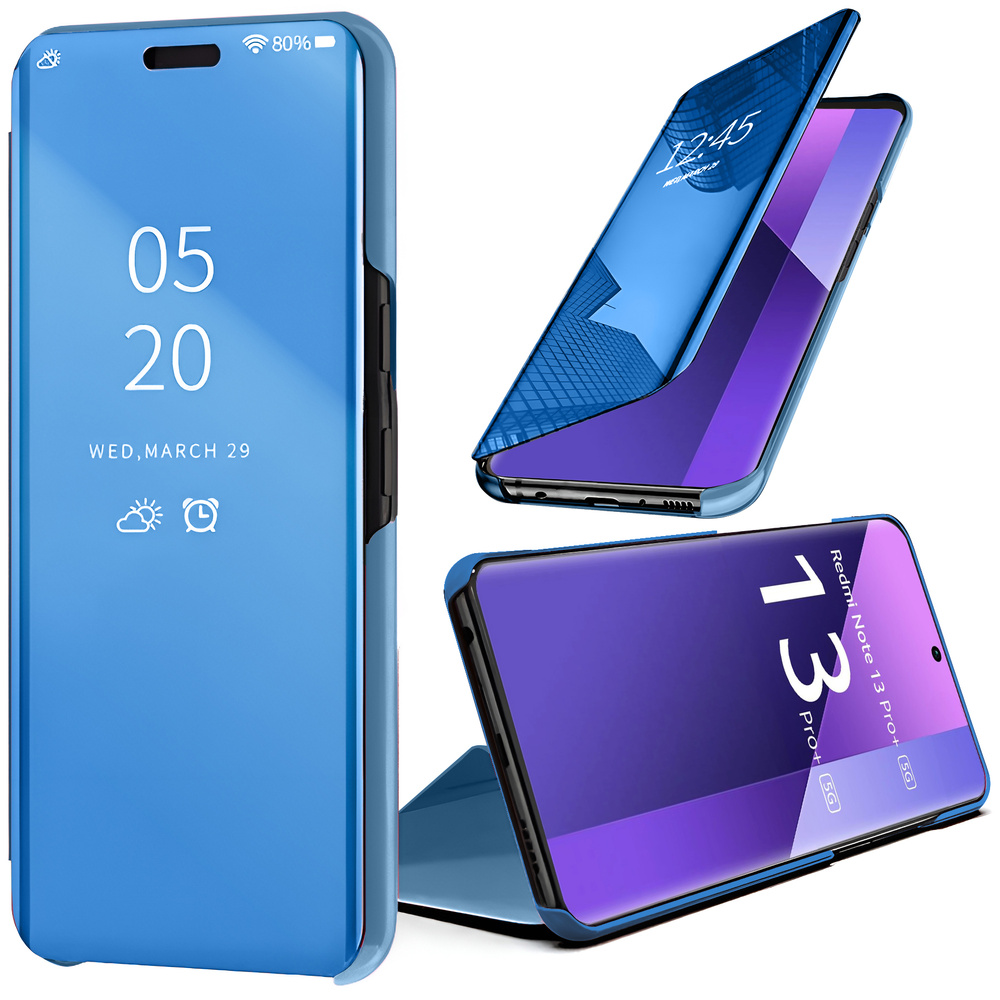 Schutzhülle Für Xiaomi Redmi Note 13 Pro+, Clear View, Blau