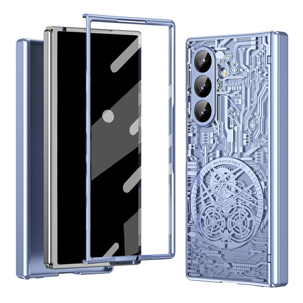 Schutzhülle Für Samsung Galaxy Z Fold7 5g, Modell „mechanical Legend“, Blau