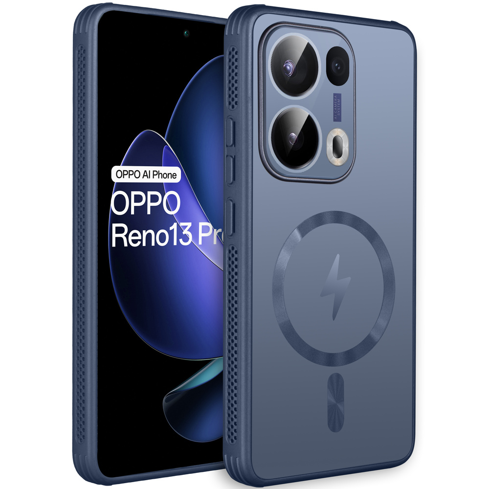Schutzhülle Für Oppo Reno 13 Pro, Magsafe, Blau