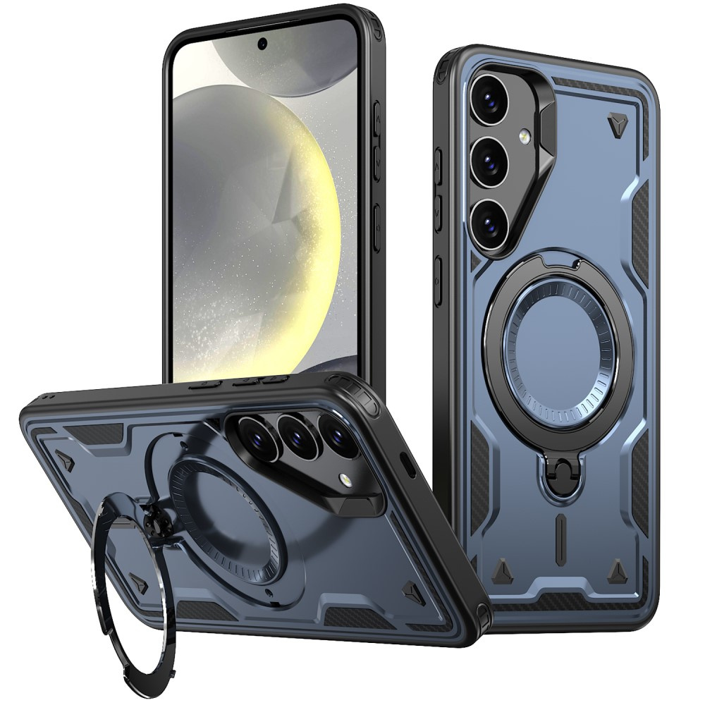 Schutzhülle Für Samsung Galaxy S24 Fe, Militär-magsafe-design, Blau