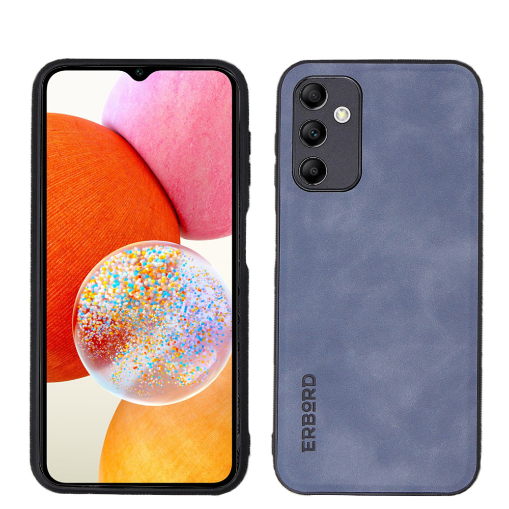 Schutzhülle Für Samsung Galaxy A14 5g, Modell Business, Mit Kfz-halterung, Blau
