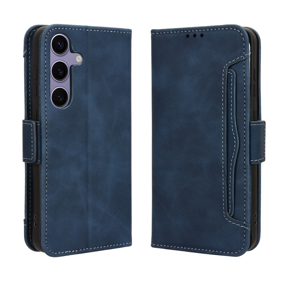 Klapphülle Für Samsung Galaxy S25 Fe, Kartenfach, Marineblau