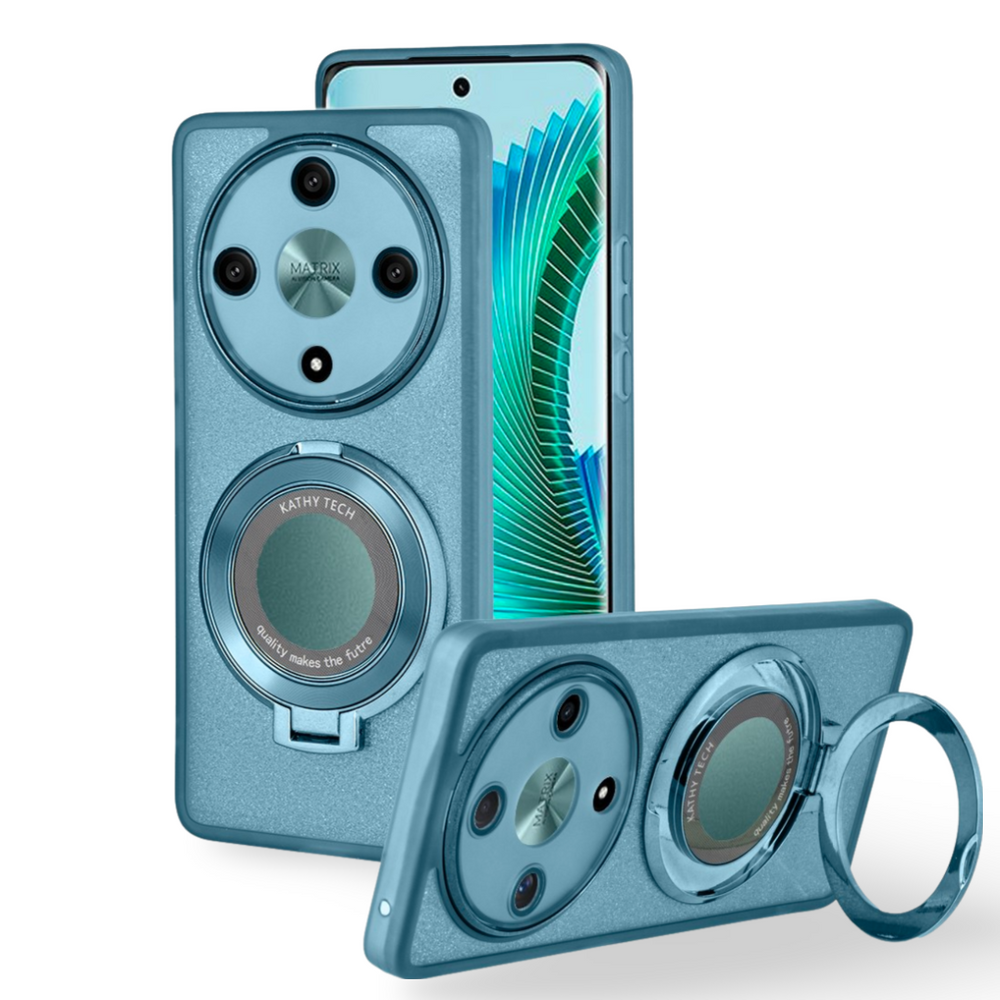 Honor Magic 6 Lite 5g Hülle, Glitzernd, Magnetisch, Für Magsafe, Blau