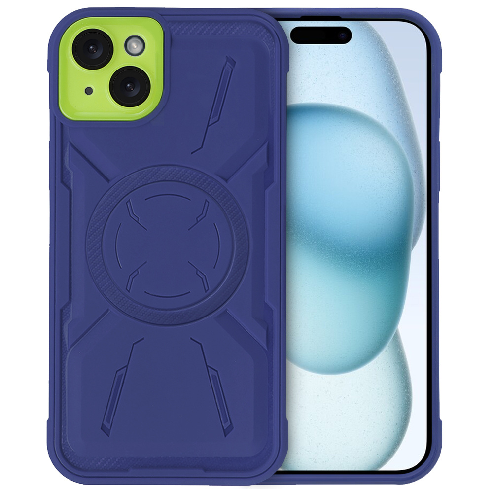 Iphone 15 Plus Hülle, Erbord Armor Mag Für Magsafe, Blau