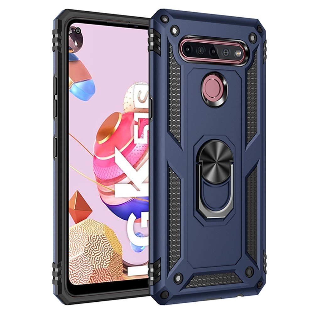 Schutzhülle Mit Panzerung Für Lg K51s, Nox Case Ring, Blau