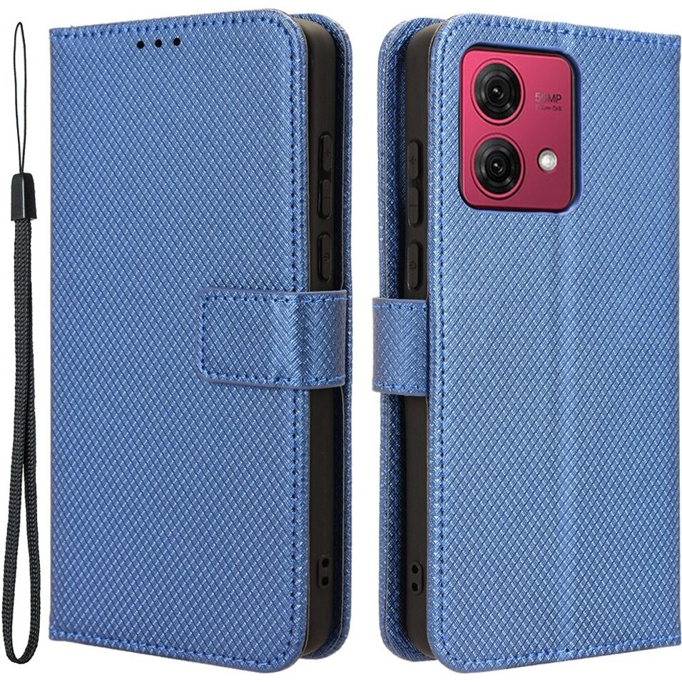 Klapphülle Für Motorola Moto G84 5g, Mit Magnetverschluss, Blau
