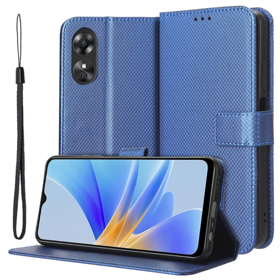 Klapphülle Für Oppo A17, Smart Magnet, Blau