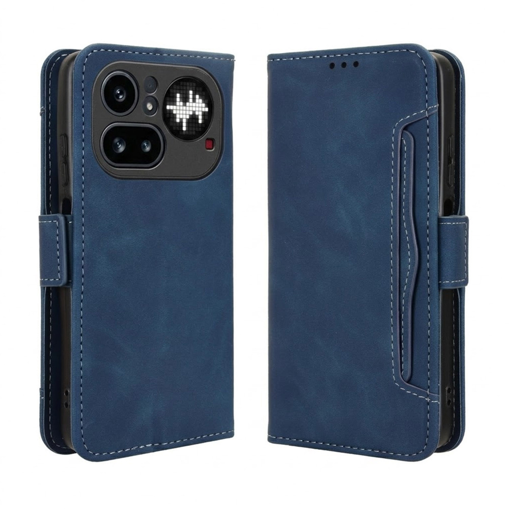 Klapphülle Für Nothing Phone (4a) Pro, Kartenfach, Marineblau