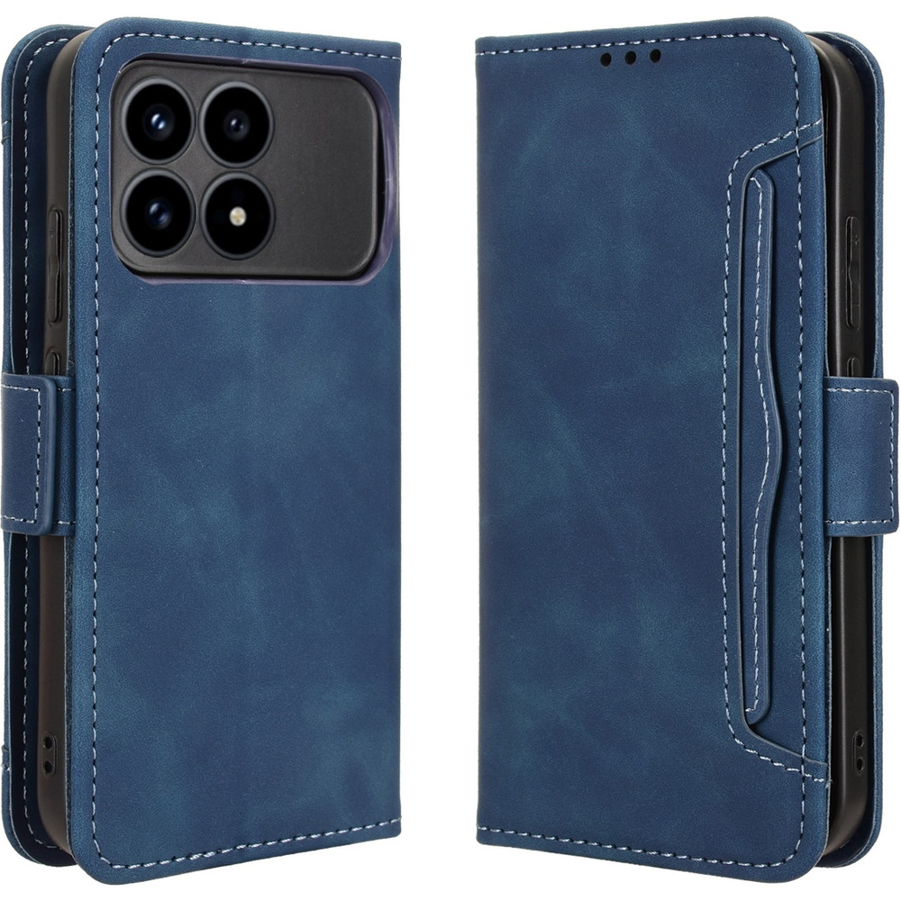 Klapphülle Für Xiaomi Poco F8 Pro, Mit Kartenfach, Blau