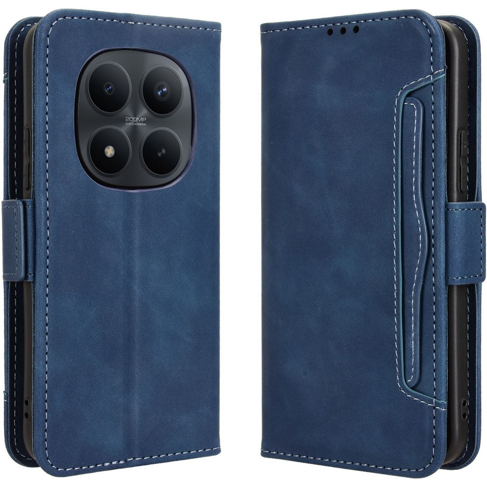 Klapphülle Für Xiaomi Redmi Note 15 Pro 4g, Kartenfach, Blau