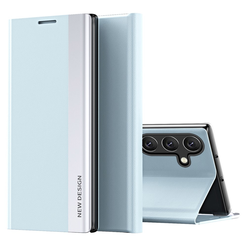 Samsung Galaxy S24 Fe Flip-hülle, Seitlich Magnetisch, Blau