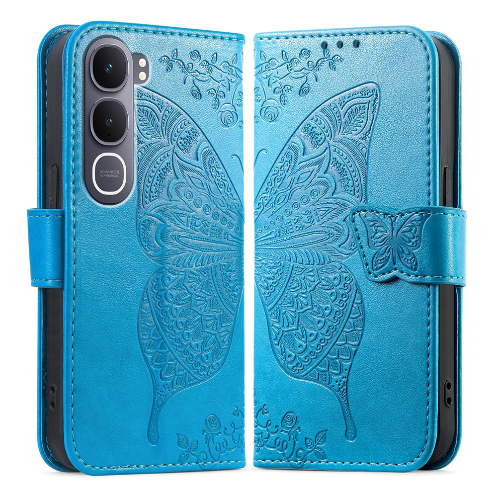 Klapphülle Für Vivo Y31 5g / Y21d 4g, Schmetterling, Blau