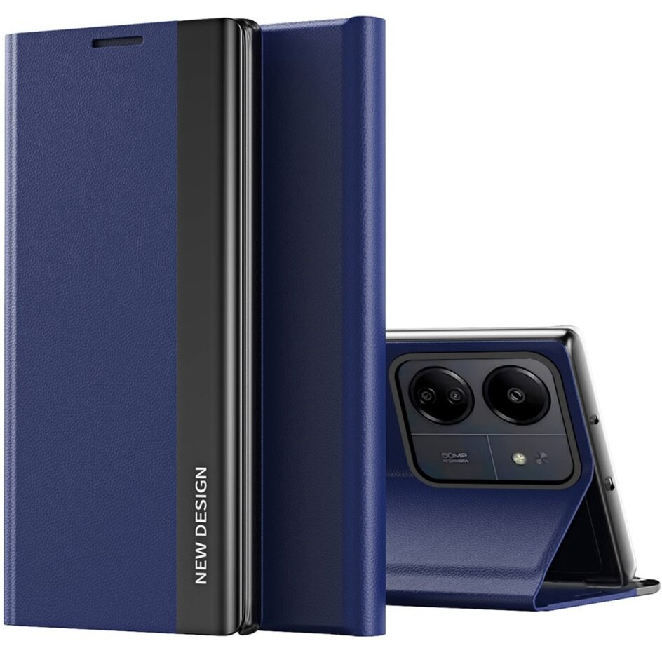 Klapphülle Für Xiaomi Redmi 13c / Poco C65, Seitlich Magnetisch, Marineblau