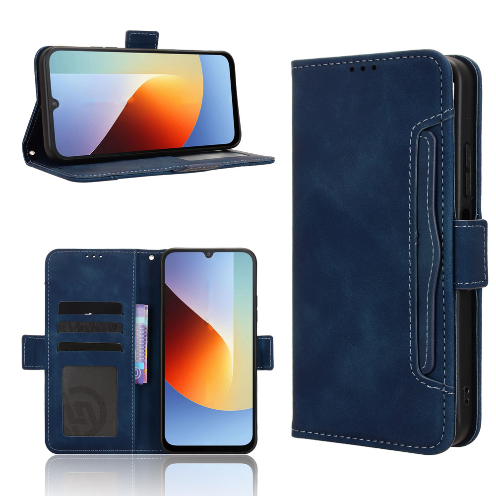 Klapphülle Für Xiaomi Redmi A7 Pro, Mit Kartenfach, Blau