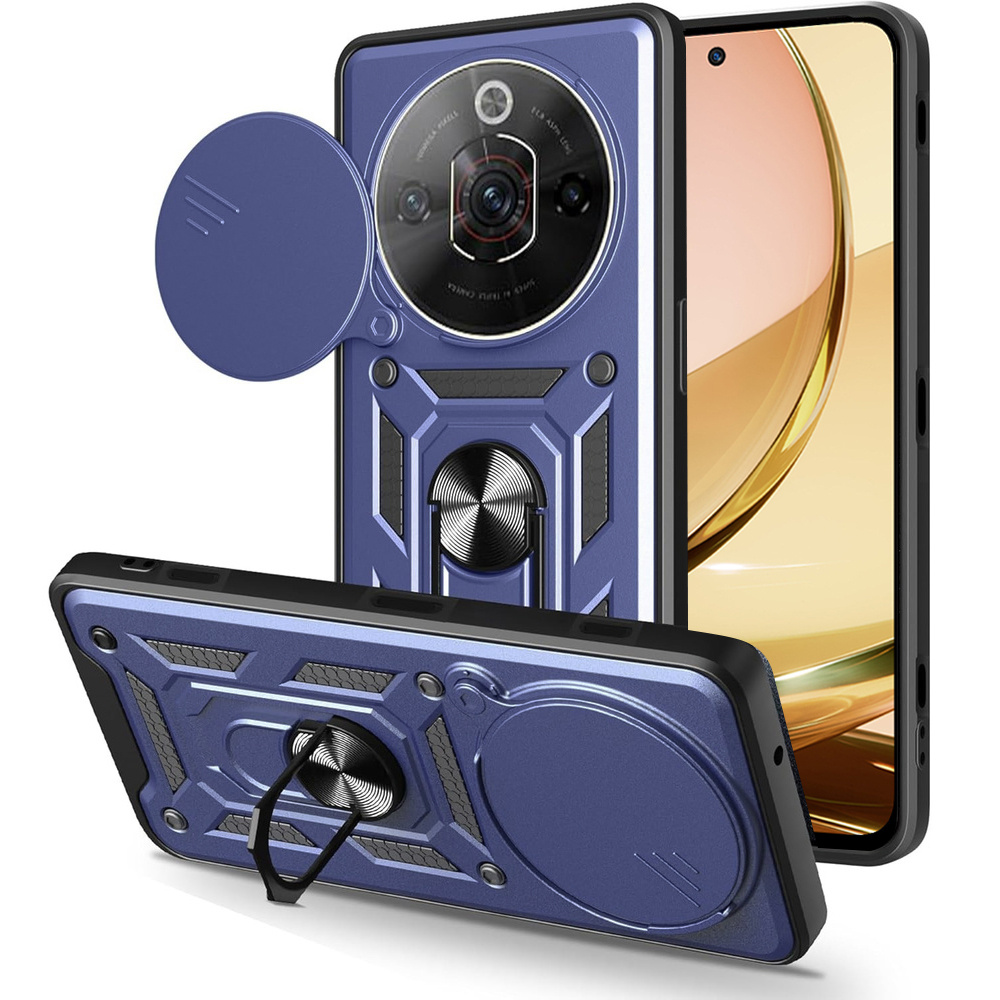 Gepanzerte Schutzhülle Für Nubia Focus Pro 5g, Camshield Slide, Blau