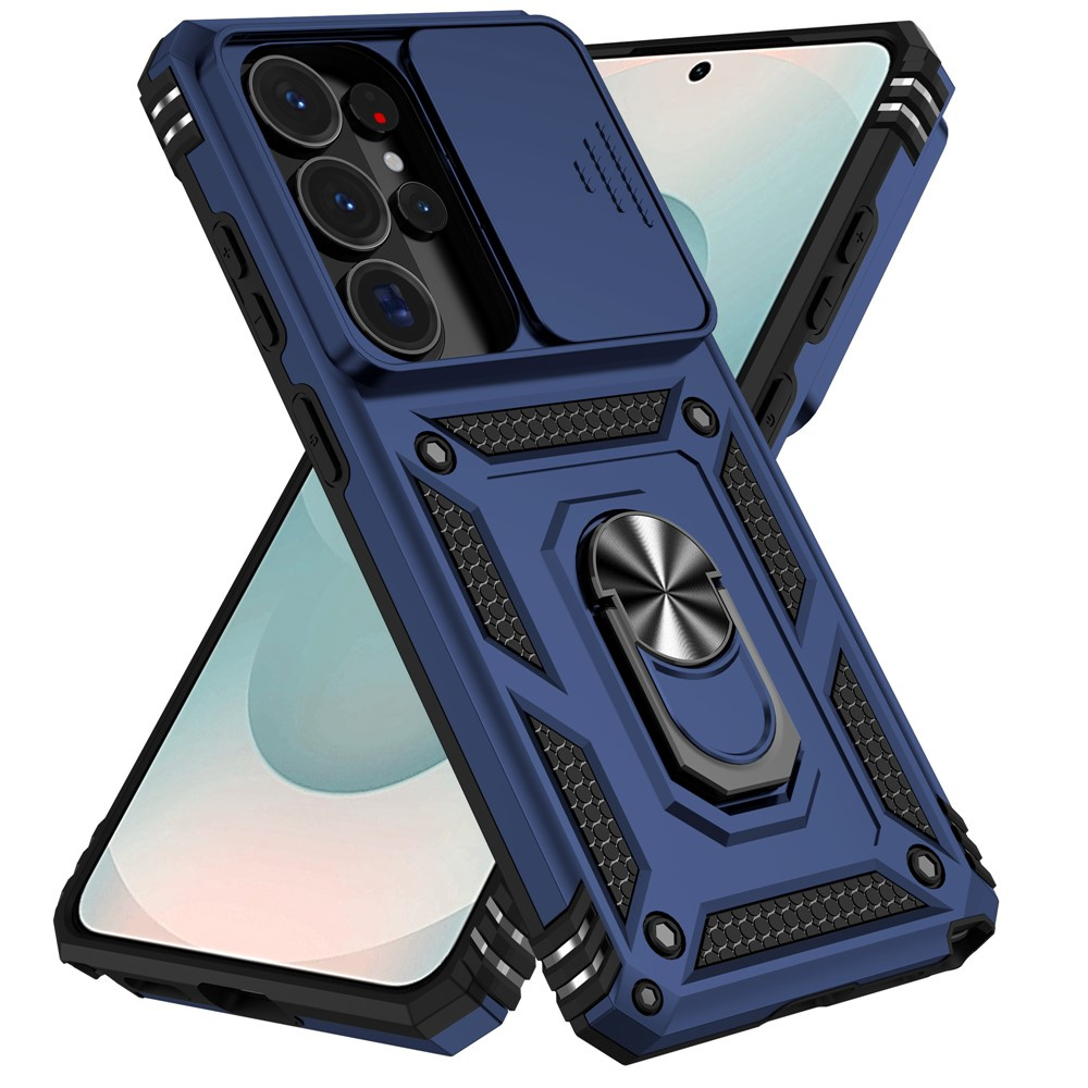 Gepanzerte Schutzhülle Für Samsung Galaxy S26 Ultra, Camshield Slide, Blau