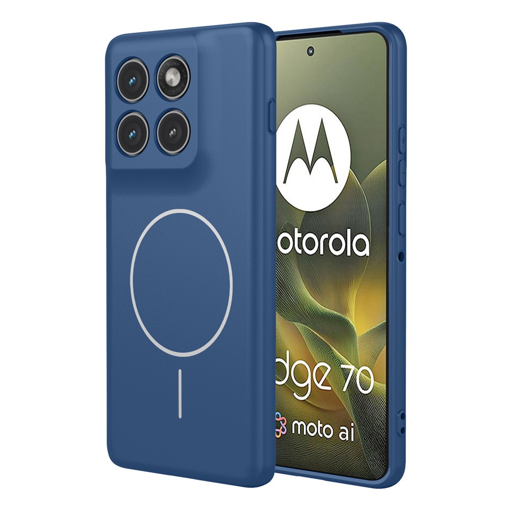Motorola Edge 70 5g Silikon-schutzhülle Für Magsafe, Blau