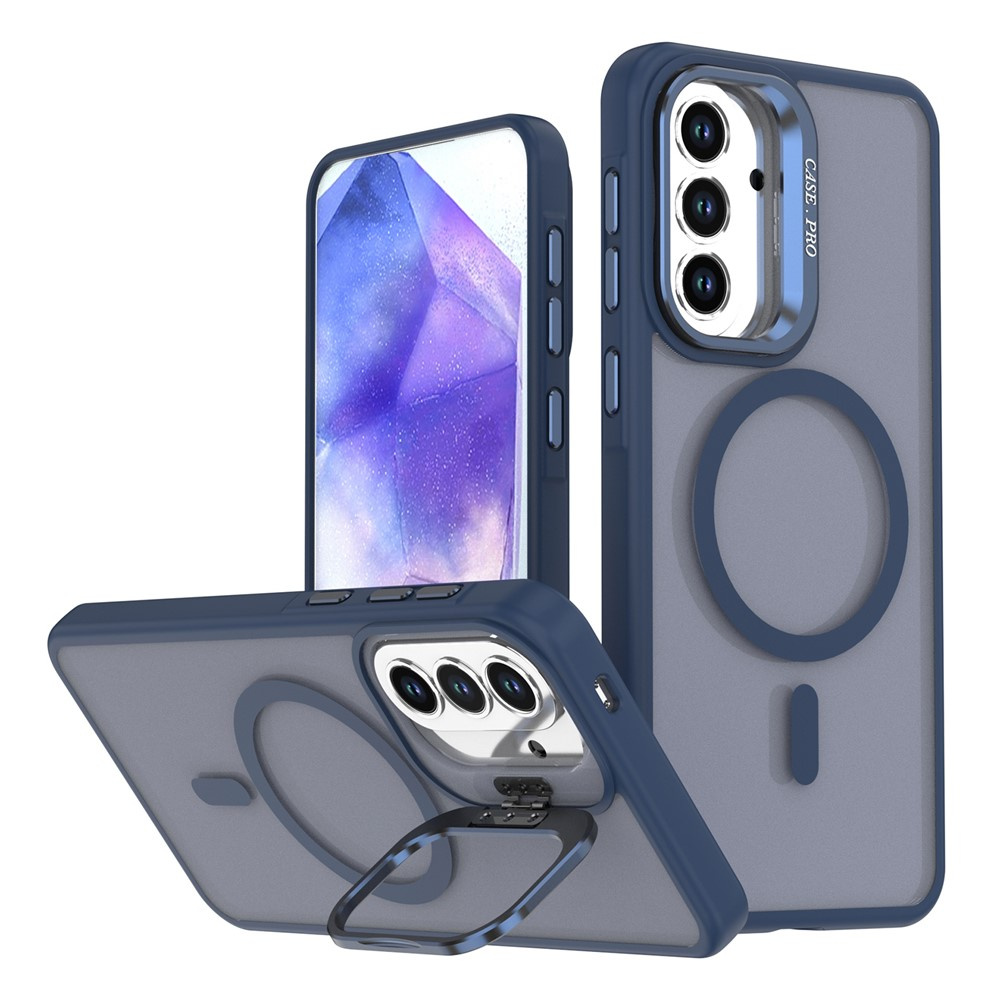 Samsung Galaxy A37 5g Skin-touch-hülle Mit Ständer, Magsafe, Blau