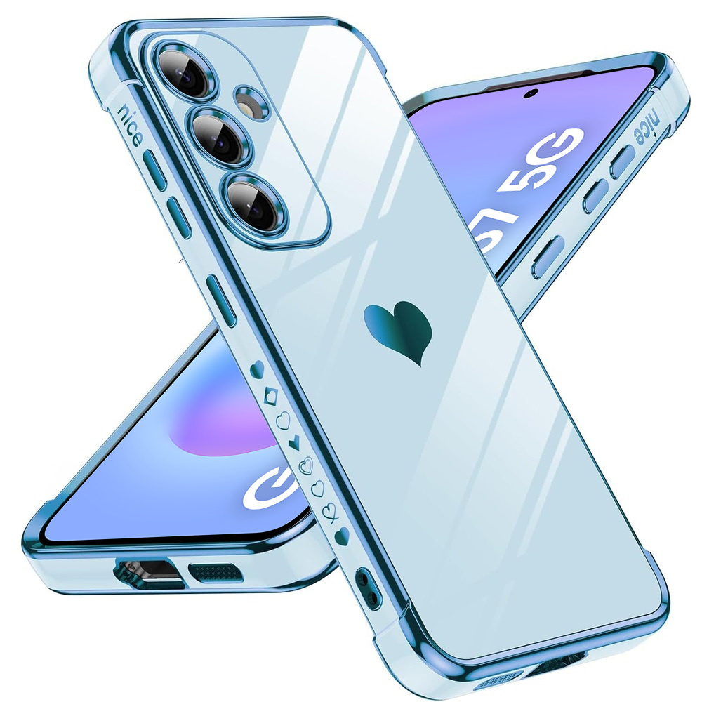 Schutzhülle Für Samsung Galaxy A57 5g, Elektroherz, Blau