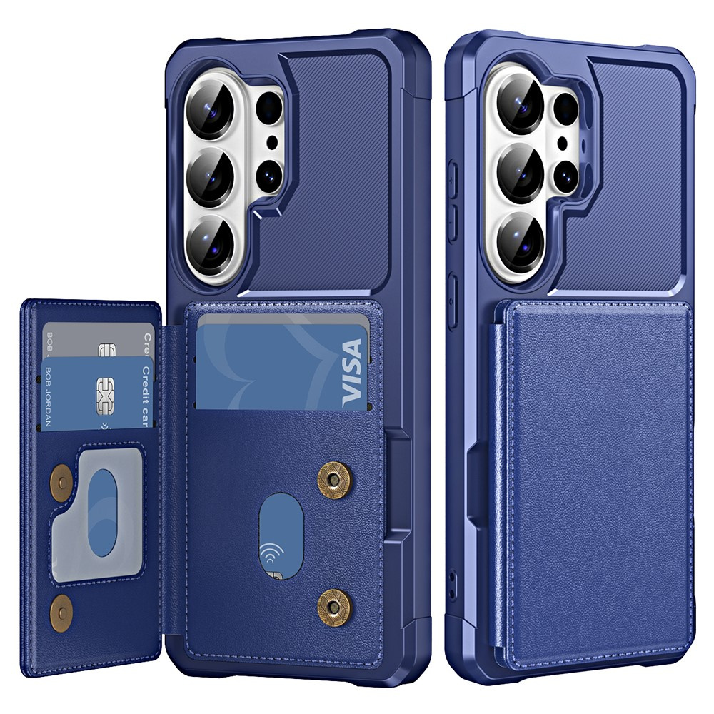 Samsung Galaxy S26 Ultra Hülle, Kartenhalter Mit Ständer, Blau