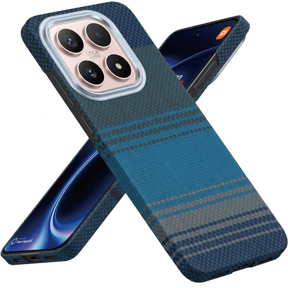 Hülle Für Xiaomi 17 – Magnetisch, Aramidfaser, Blau
