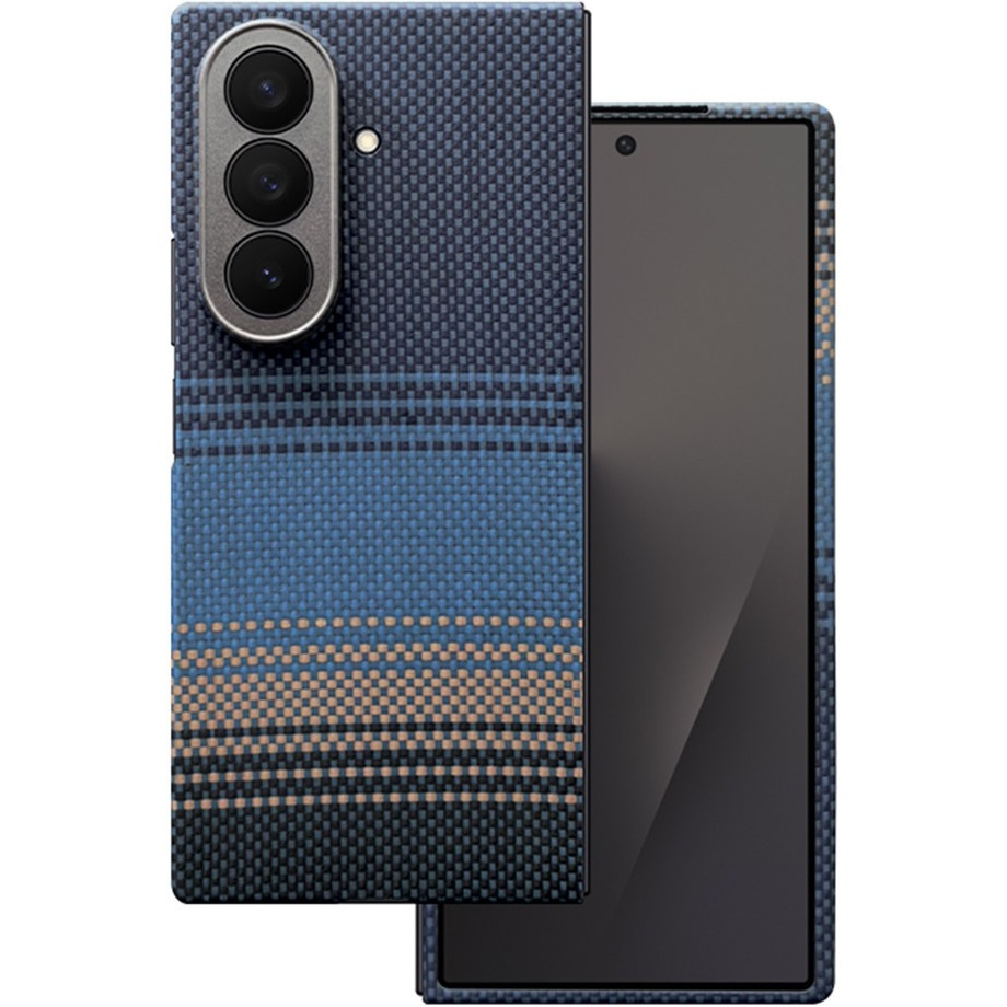 Hülle Für Samsung Galaxy Z Fold7 5g – Magnetische Aramidfaser, Blau