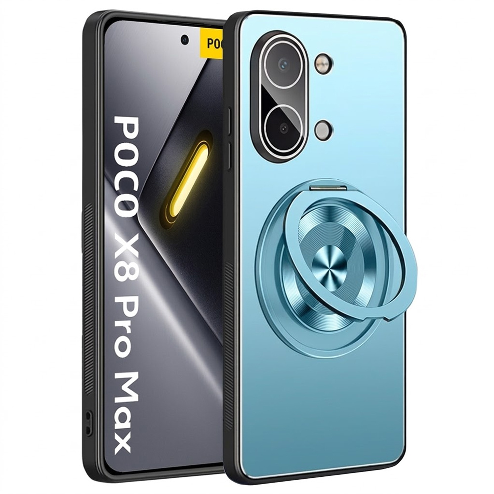 Hülle Für Xiaomi Poco X8 Pro Max, Mit Magsafe-anschluss, Inklusive Ständer, Blau