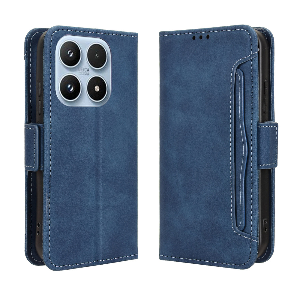 Klapphülle Für Xiaomi 17, Kartenfach, Marineblau