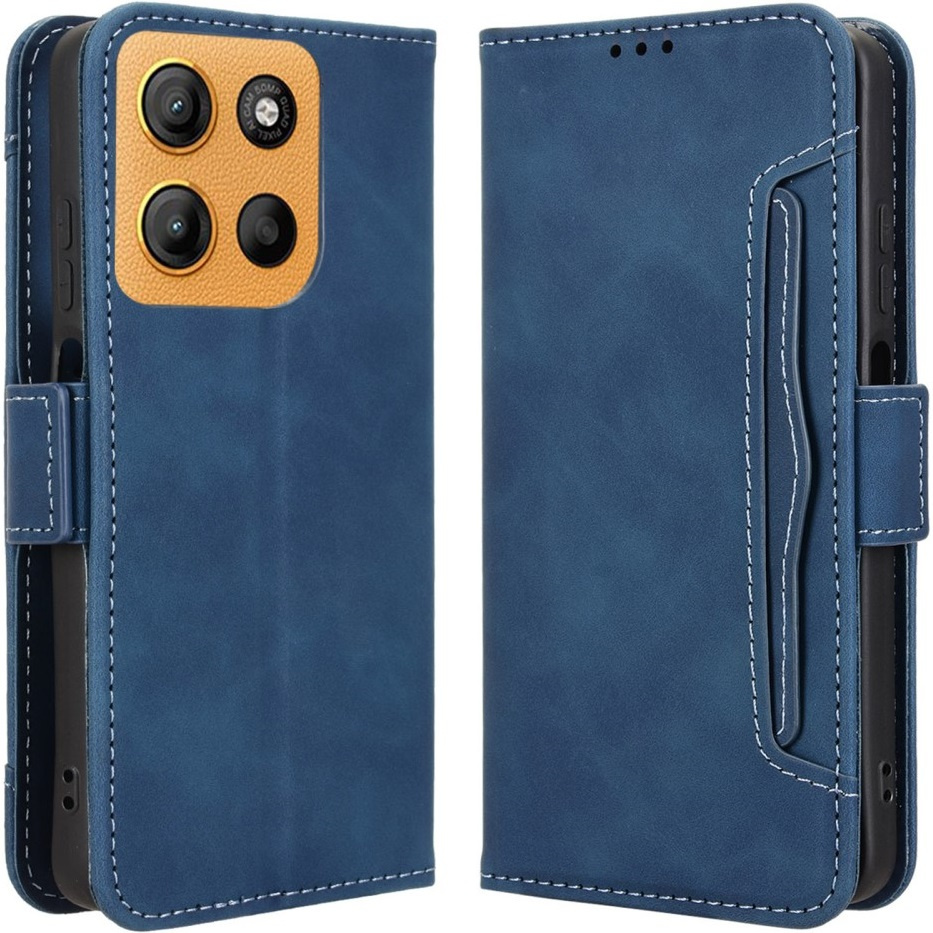 Klapphülle Für Motorola Moto G17 / G17 Power / G15 / G15 Power, Mit Kartenfach, Marineblau
