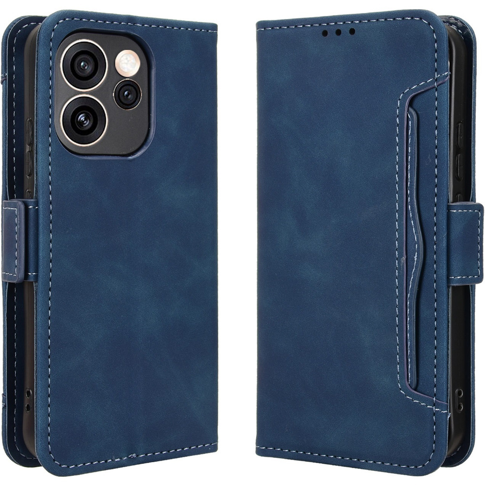 Klapphülle Für Oppo Reno 15 F / 15 Fs, Mit Kartenfach, Blau