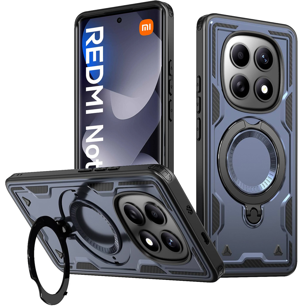 Magnetische Hülle Für Xiaomi Redmi Note 15 5g / Poco M8 5g, Marineblau