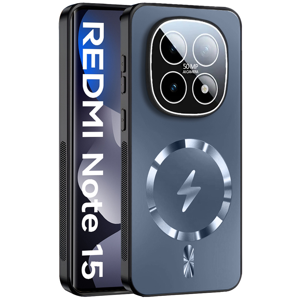 Schutzhülle Für Xiaomi Redmi Note 15 5g / Poco M8 5g, Mit Magsafe-funktion, Marineblau