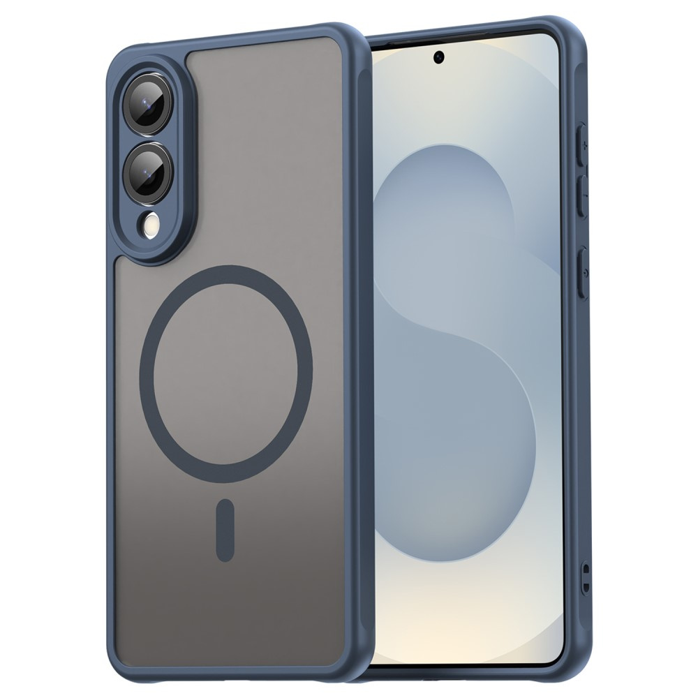 Samsung Galaxy S25 Edge Matte Hülle Für Magsafe, Blau + Displayschutzfolie