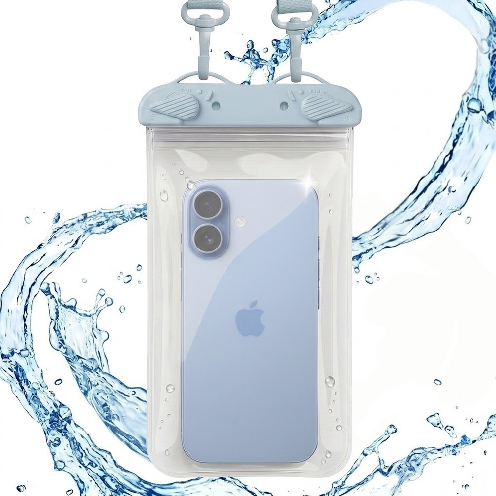 Ipx8 Wasserdichte Handyhülle, Universal, Regenbogen, Blau