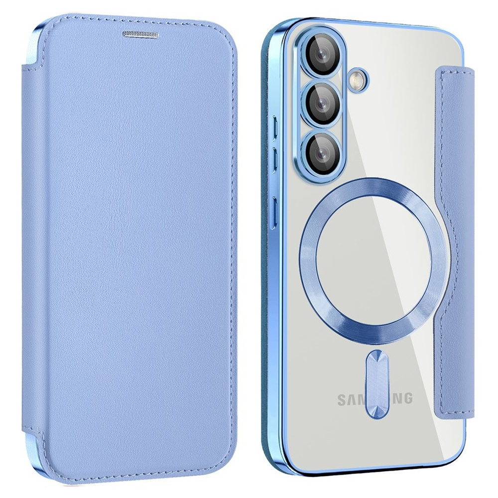 Samsung Galaxy A27 5g Flip Case, Rfid Wallet Magsafe Mit Kameraschutz, Blau