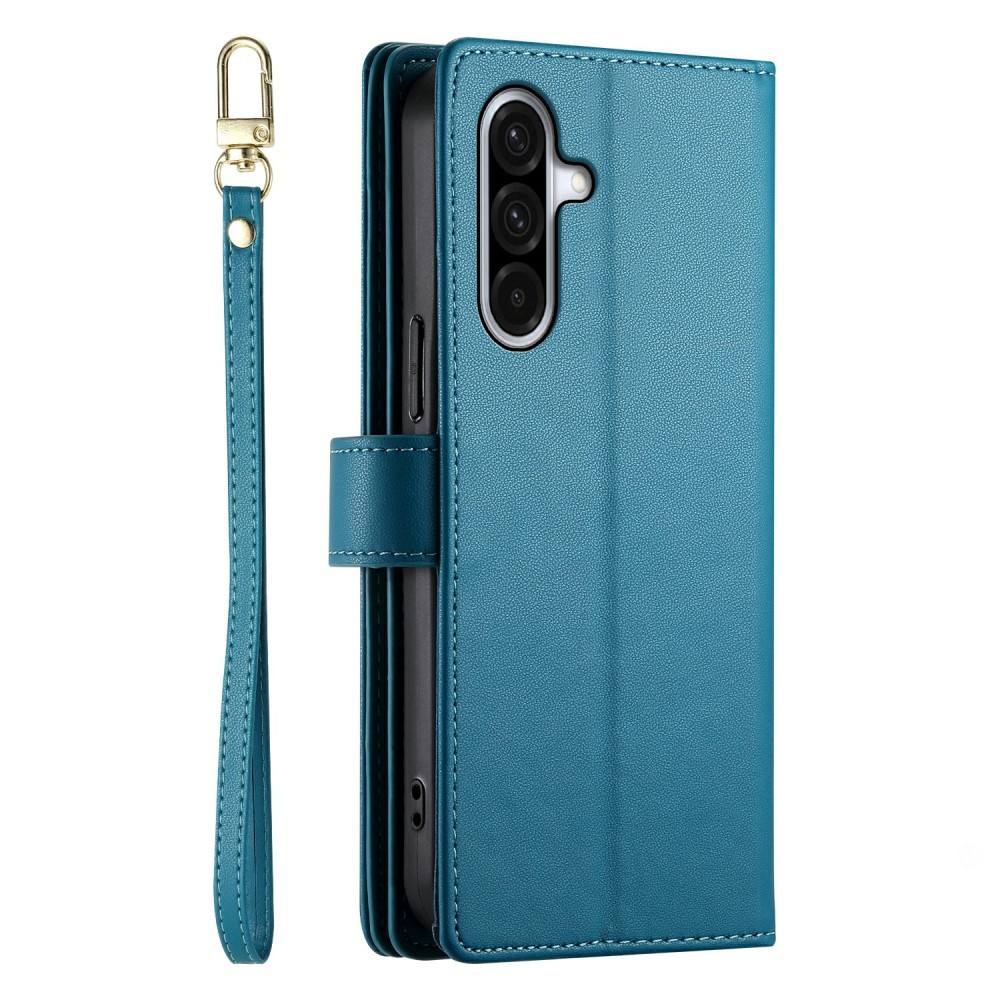 Samsung Galaxy A56 5g Klapphülle, Brieftaschenfach Mit Reißverschluss, Blau