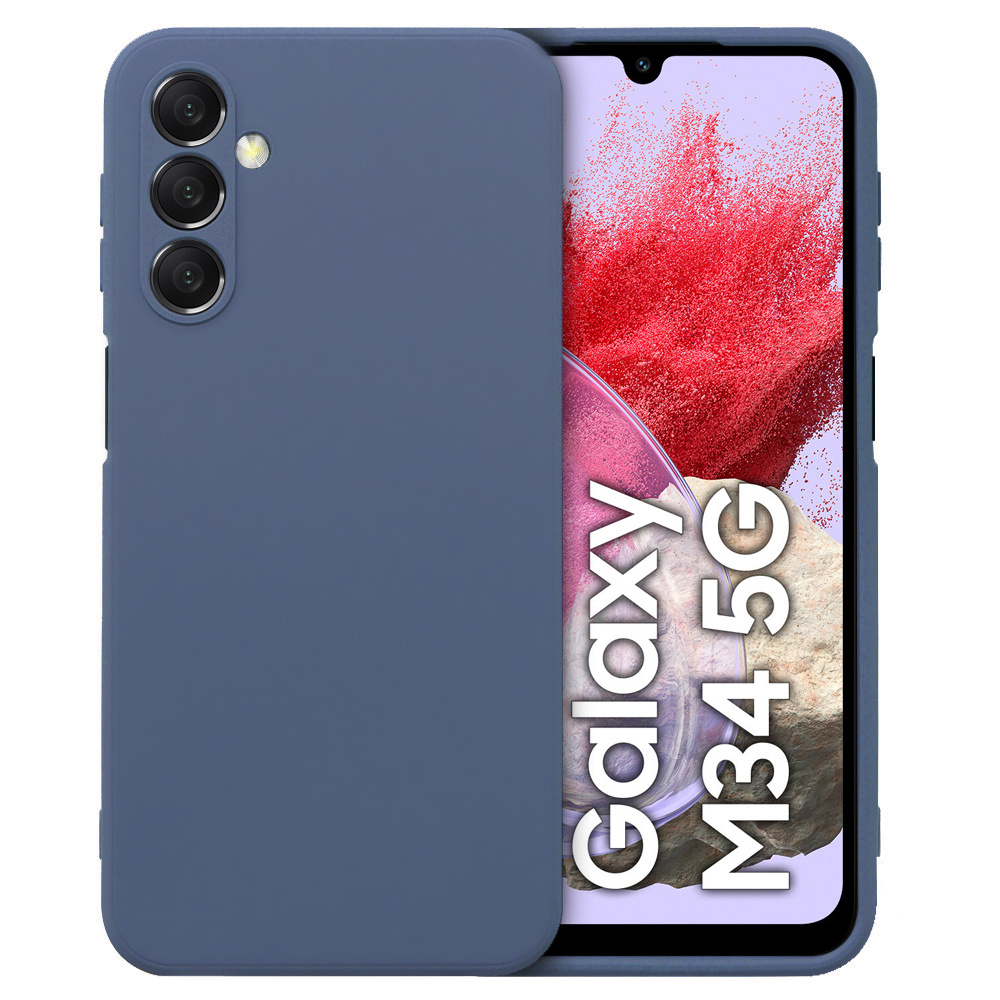 Schutzhülle Für Samsung Galaxy M34 5g, Silikon Lite, Blau