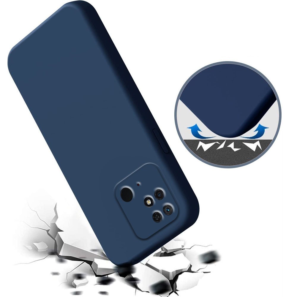 Hülle Für Xiaomi Redmi 10c, Silikon Lite, Marineblau
