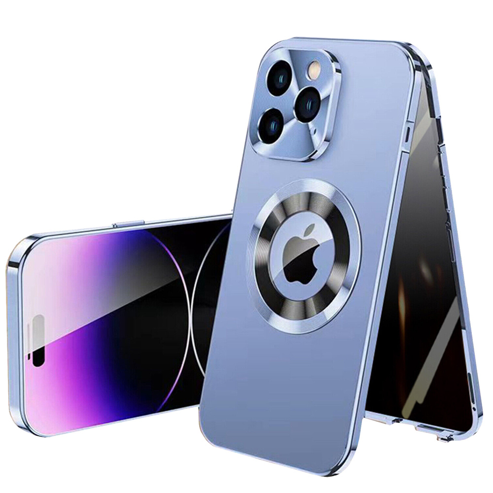 Iphone 14 Pro Max Hülle, Dualglas, Magsafe, Blau