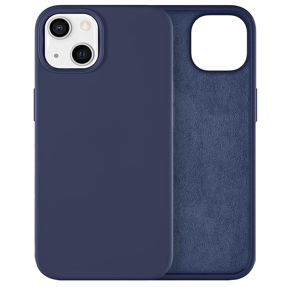 Hülle Für Iphone 14 Plus, Silikon Lite, Marineblau