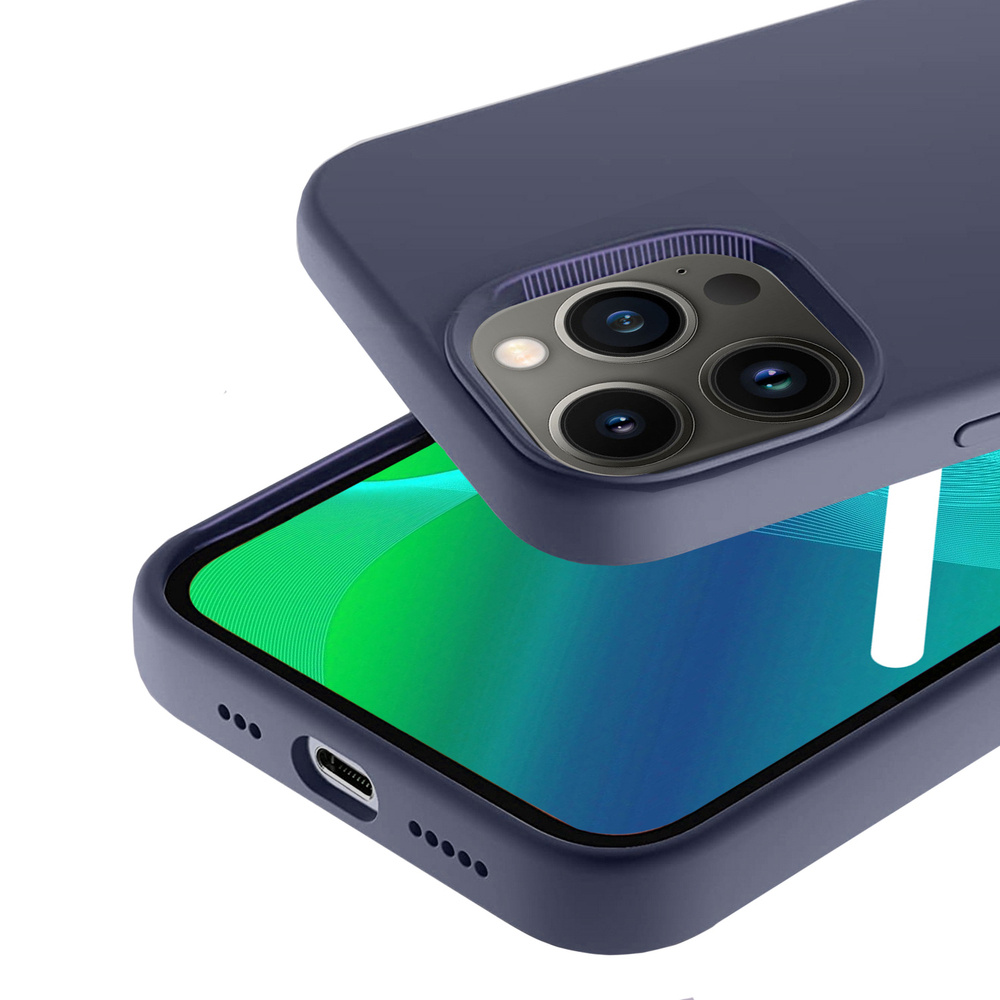Hülle Für Iphone 14 Pro Max, Silikon Lite, Marineblau
