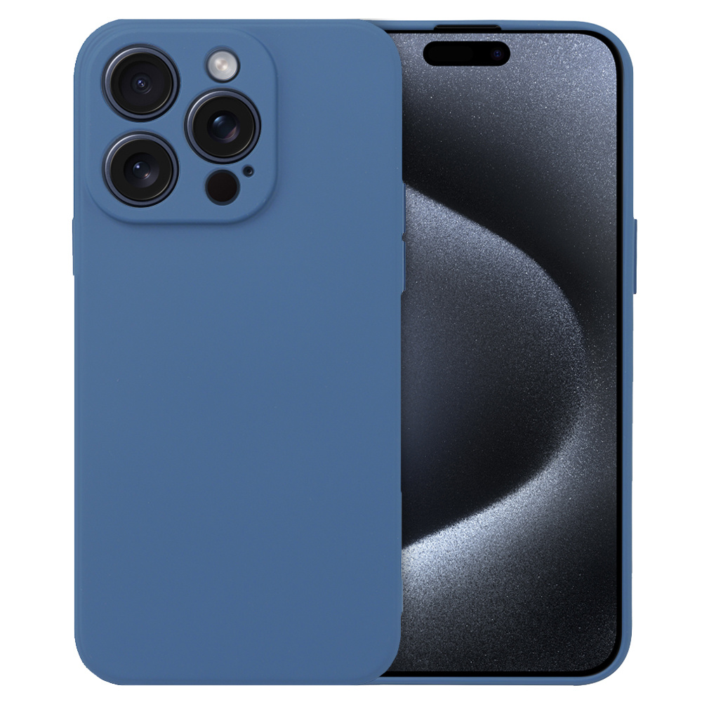 Iphone 15 Pro Max Hülle, Silikon Lite, Marineblau