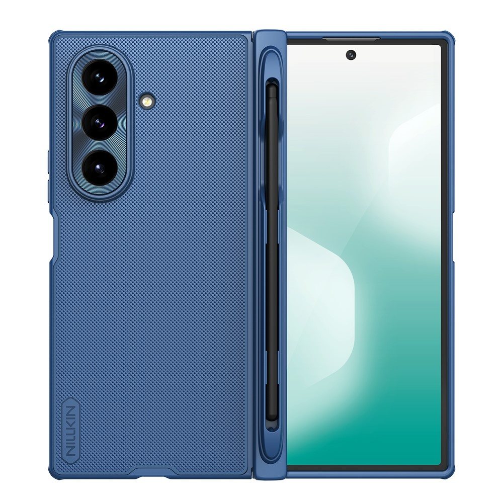 Nillkin Hülle Für Samsung Galaxy Z Fold7, Frosted Shield, Mit Stift, Blau