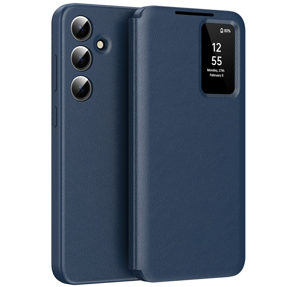 Samsung Galaxy A56 5g Smart View Hülle Mit Kartenfach, Blau